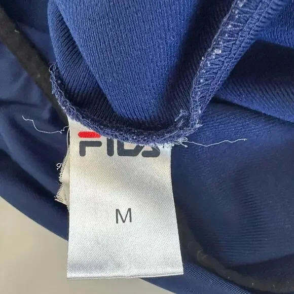 Fila Men's Medium Embroided Flag Italia Track Jacket - Vintage Style - Picture 6 of 9